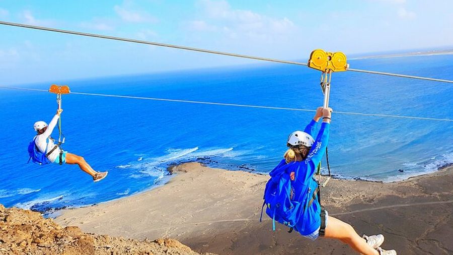 Ziplining in Sal, Cape Verde