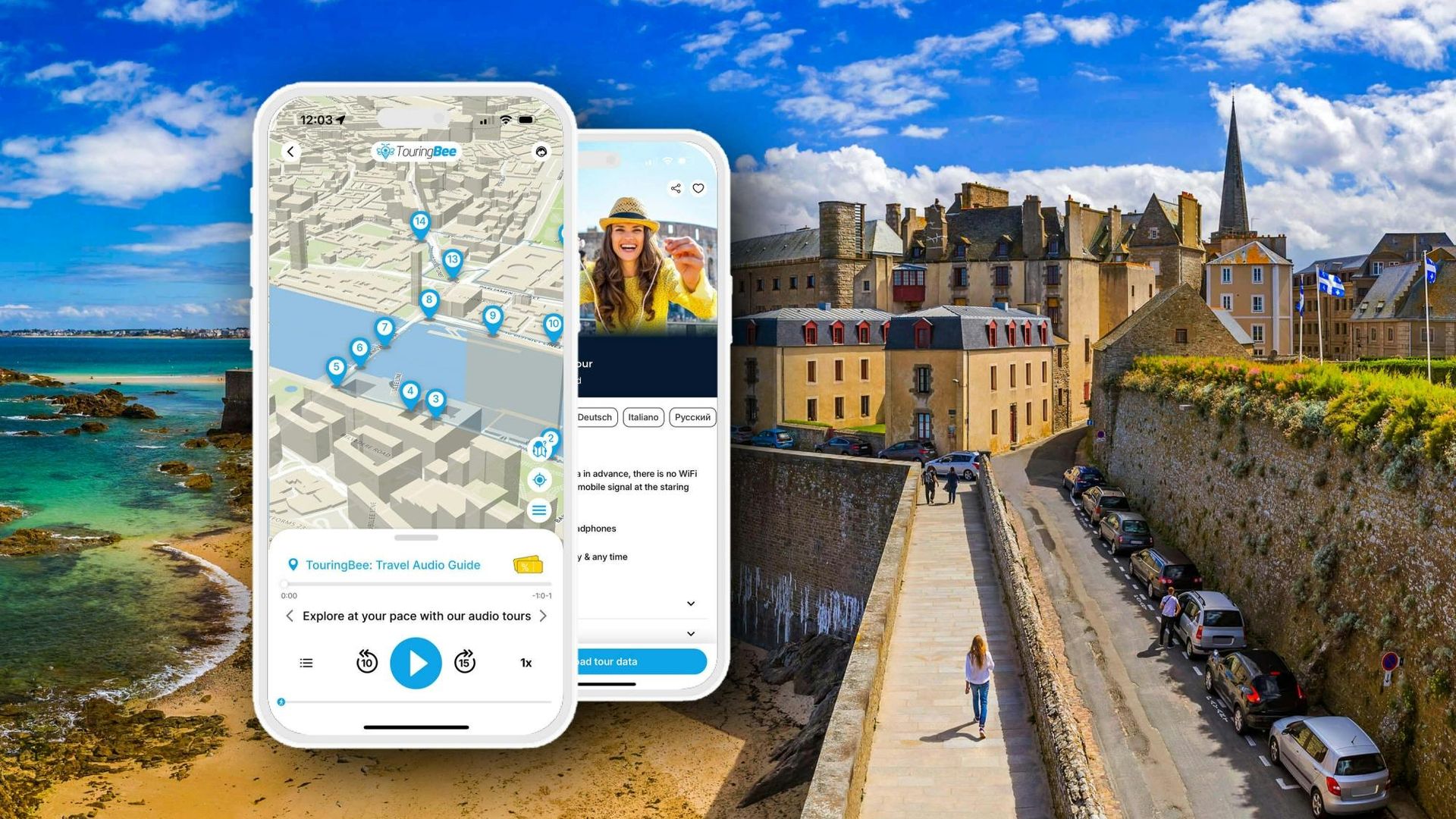 Saint-Malo self-guided walking tour with audio app