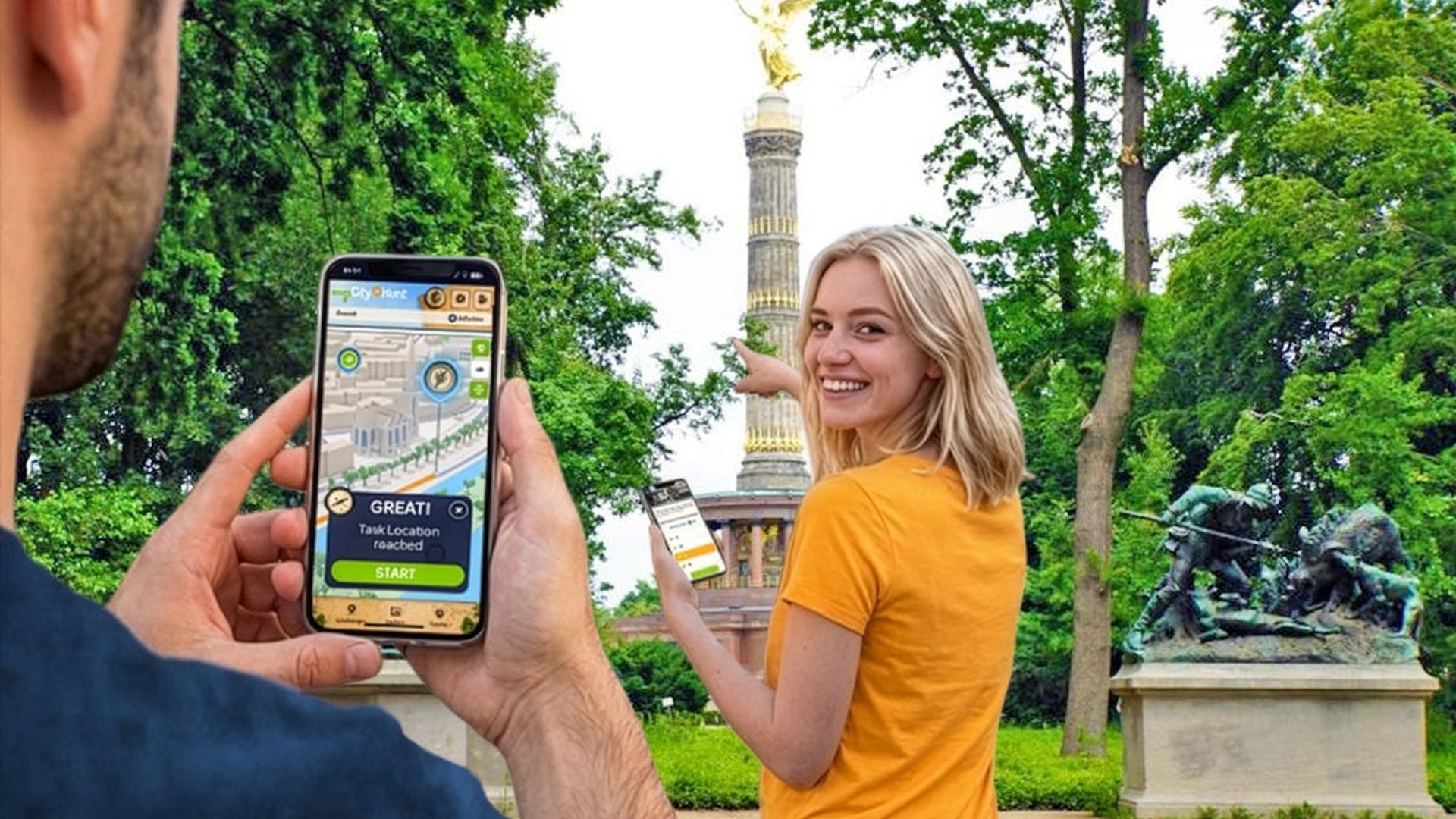 Self-guided digital scavenger hunt in Berlin - Tiergarten