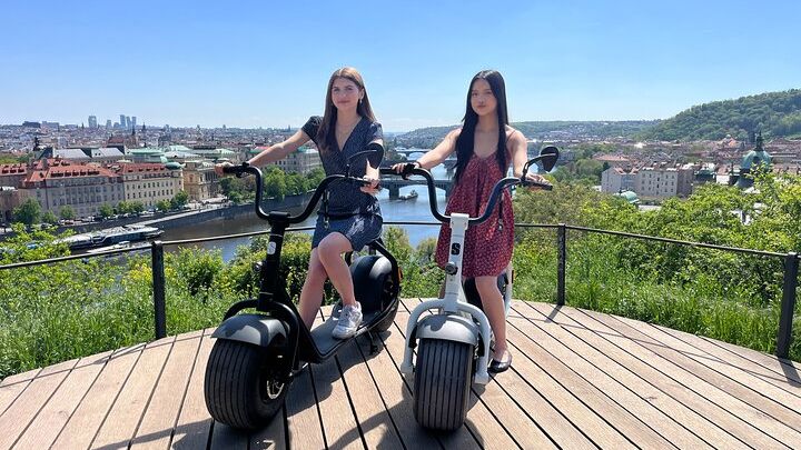 Prague Fat Tire or Regular Scooter City Sightseeing Tour