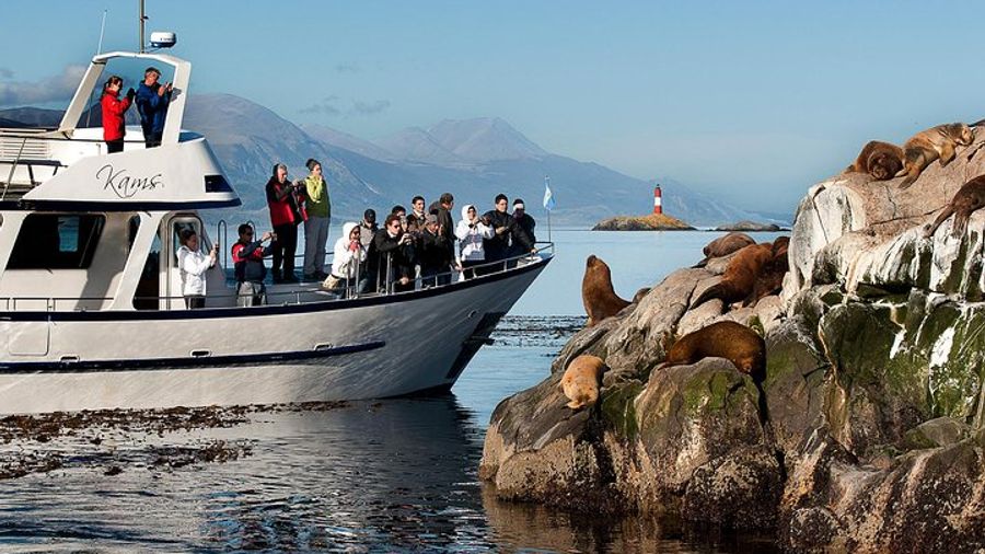 Excursion through the Beagle Channel in Argentina