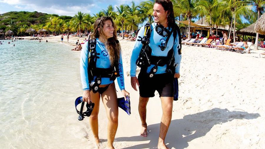 Guided Shore Dive for Certified Divers at The Wall, Blue Bay Curacao