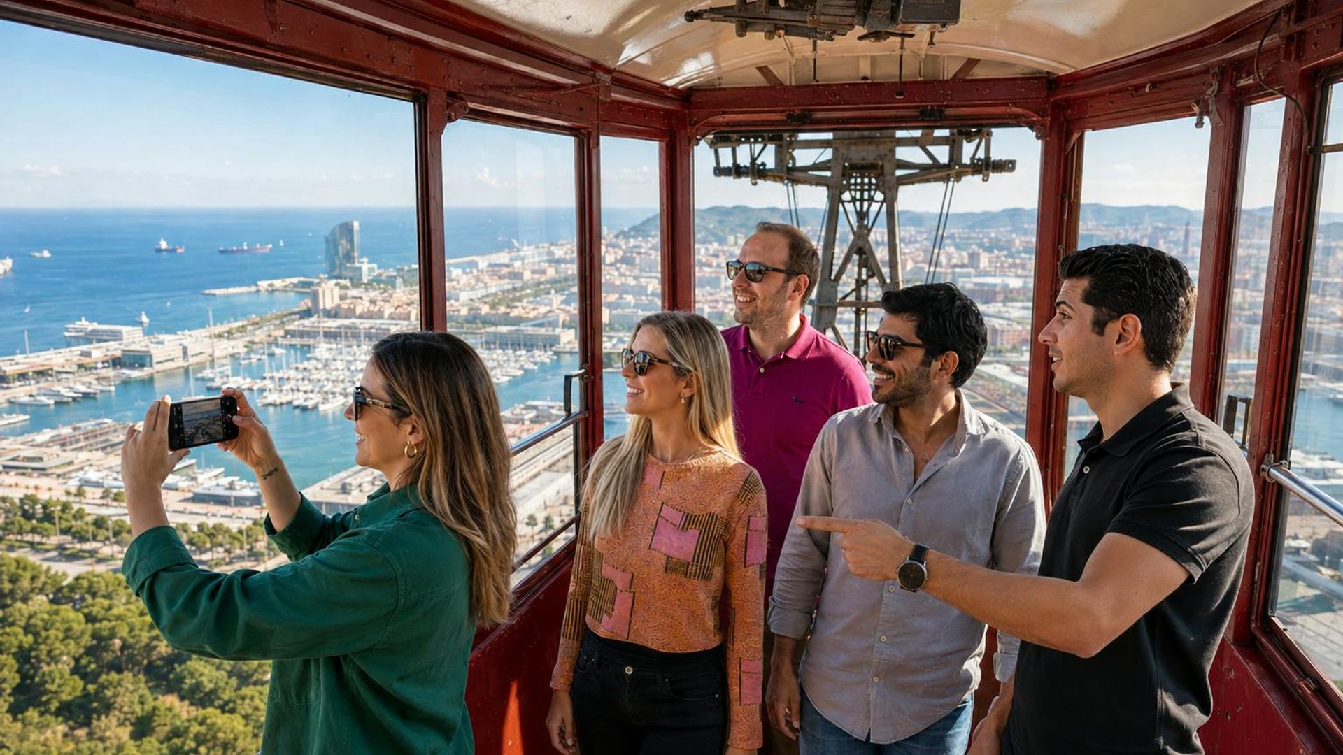Barcelona tour with Montjuïc, Old Town, cable car and cruise