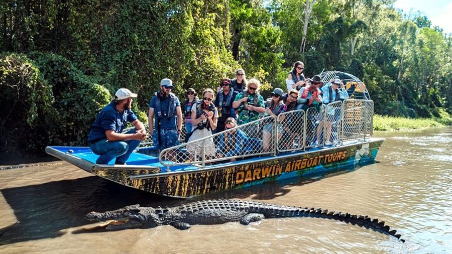 Top End Safari With Helicopter Ride and Croc Pool From Darwin
