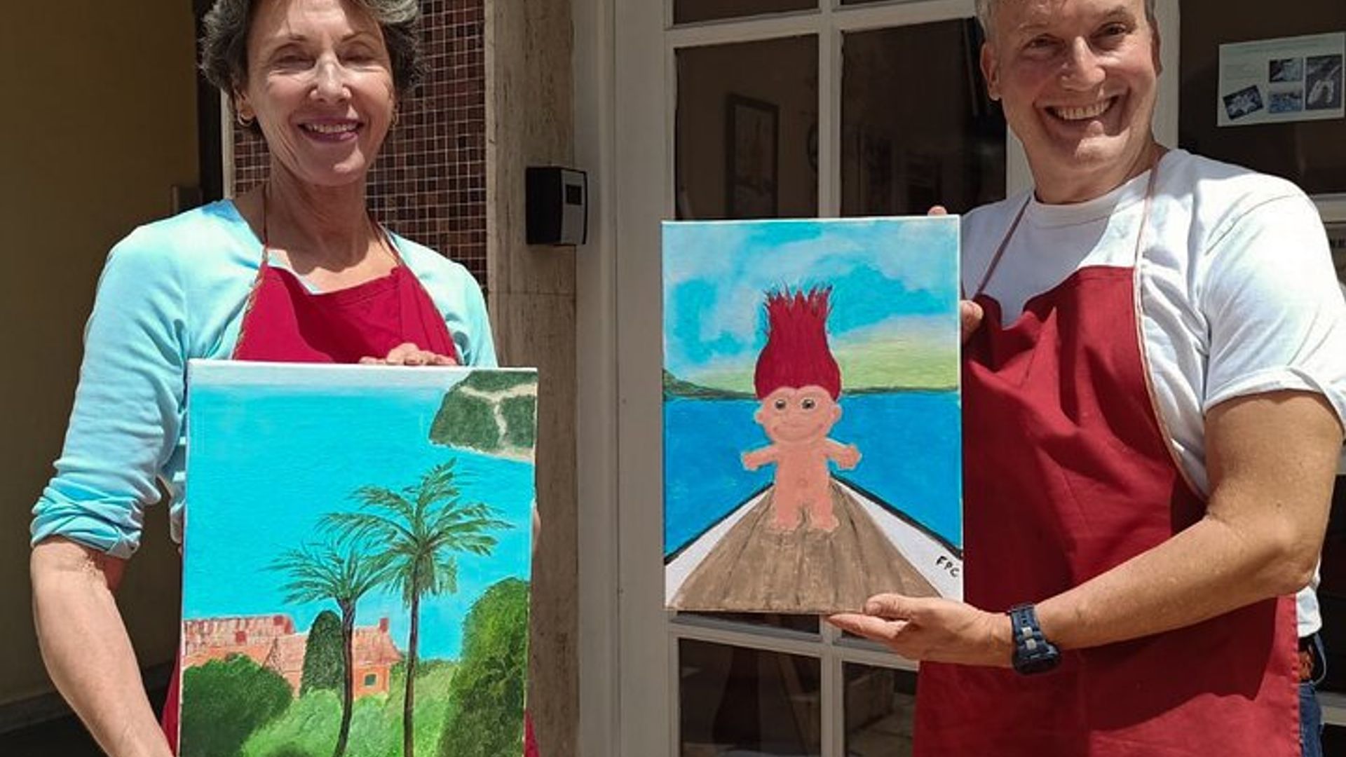2 Hours Private Painting Activity in Vallauris Artist Studio