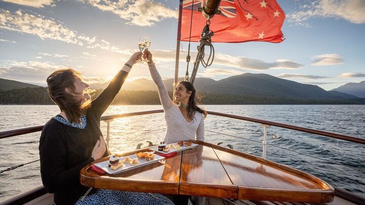 Lake Te Anau Sunset Cruise with Drinks and Canapés
