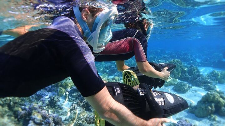 Moorea Morning Sea Scooter Snorkel Tour with Hotel Transfers
