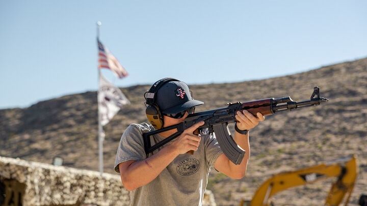 Las Vegas Outdoor Shooting Range With Gun Instructor