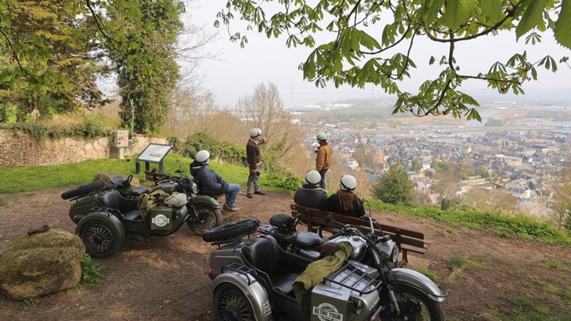 Normandy Coastal Tour in a Vintage Motorcycle Sidecar
