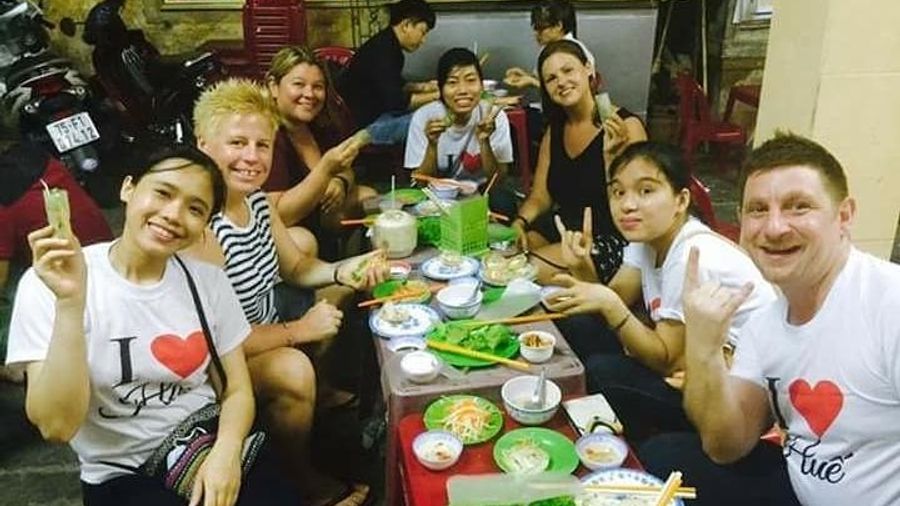 Hue Private Street Food Night Tour by Scooter