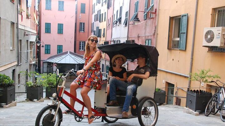 Private Genoa Old Town Rickshaw Tour