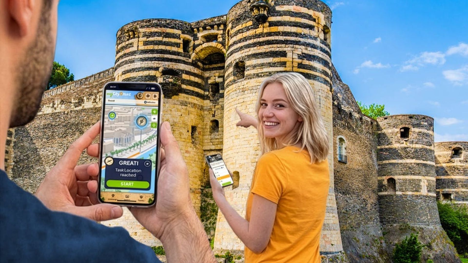Self-guided digital scavenger hunt in Angers