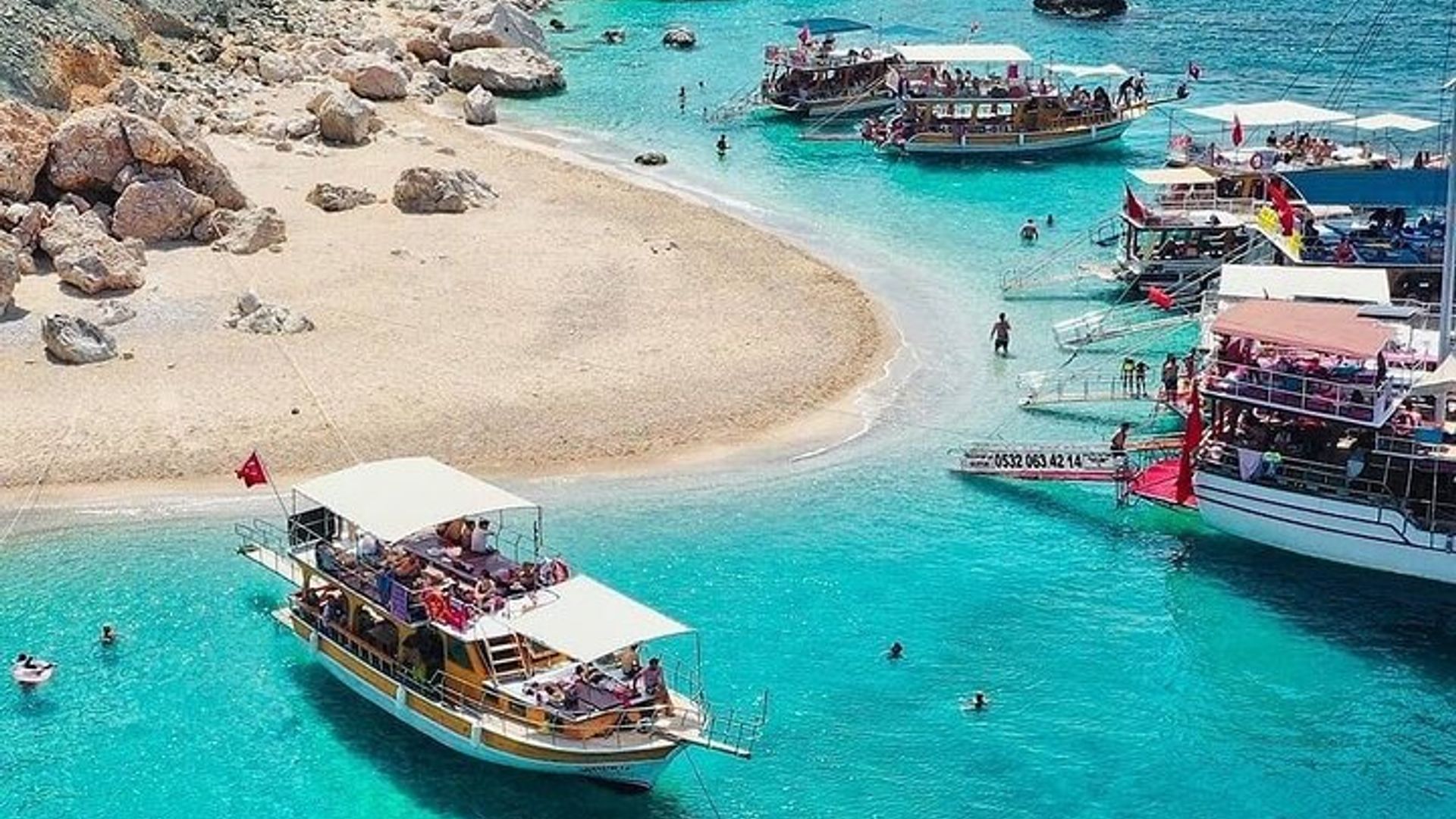 Suluada Boat Tour with BBQ Lunch & Roundtrip Transfer from Belek
