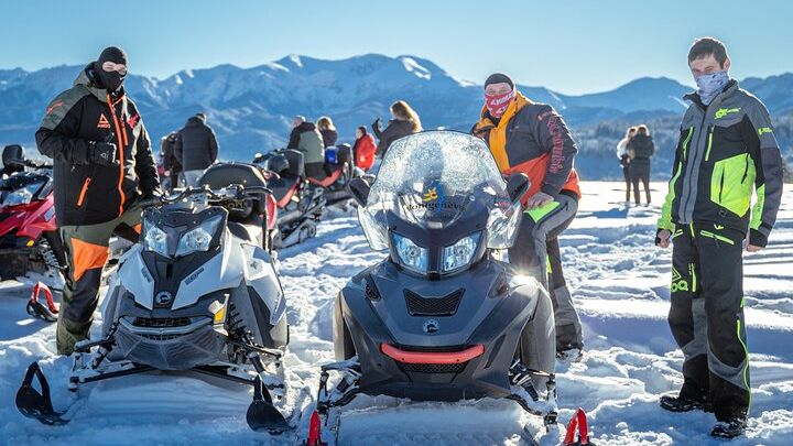 Krakow Snowmobile Trip with Thermal Pools and Hotel Pickup