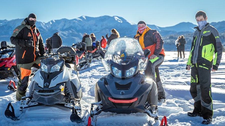 Krakow Snowmobile Trip with Thermal Pools and Hotel Pickup