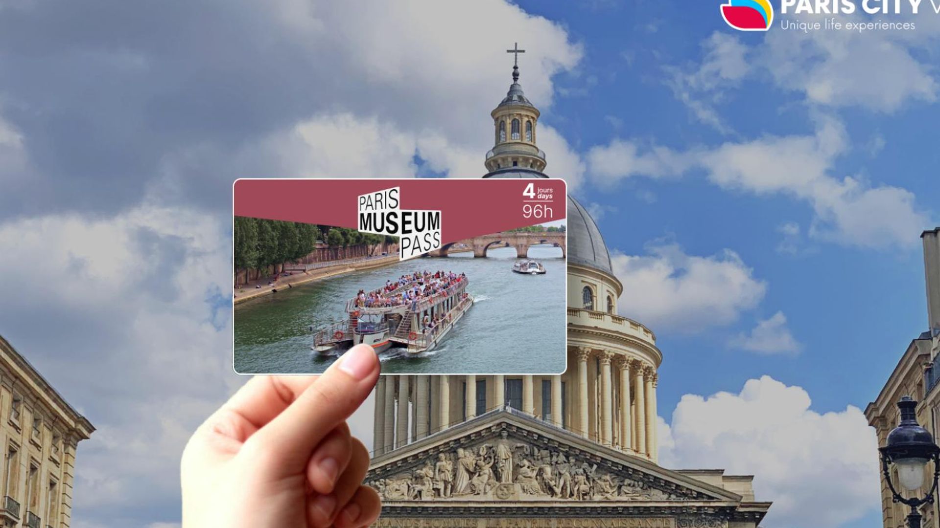 Paris Museum Pass 4 Days and Seine river cruise ticket