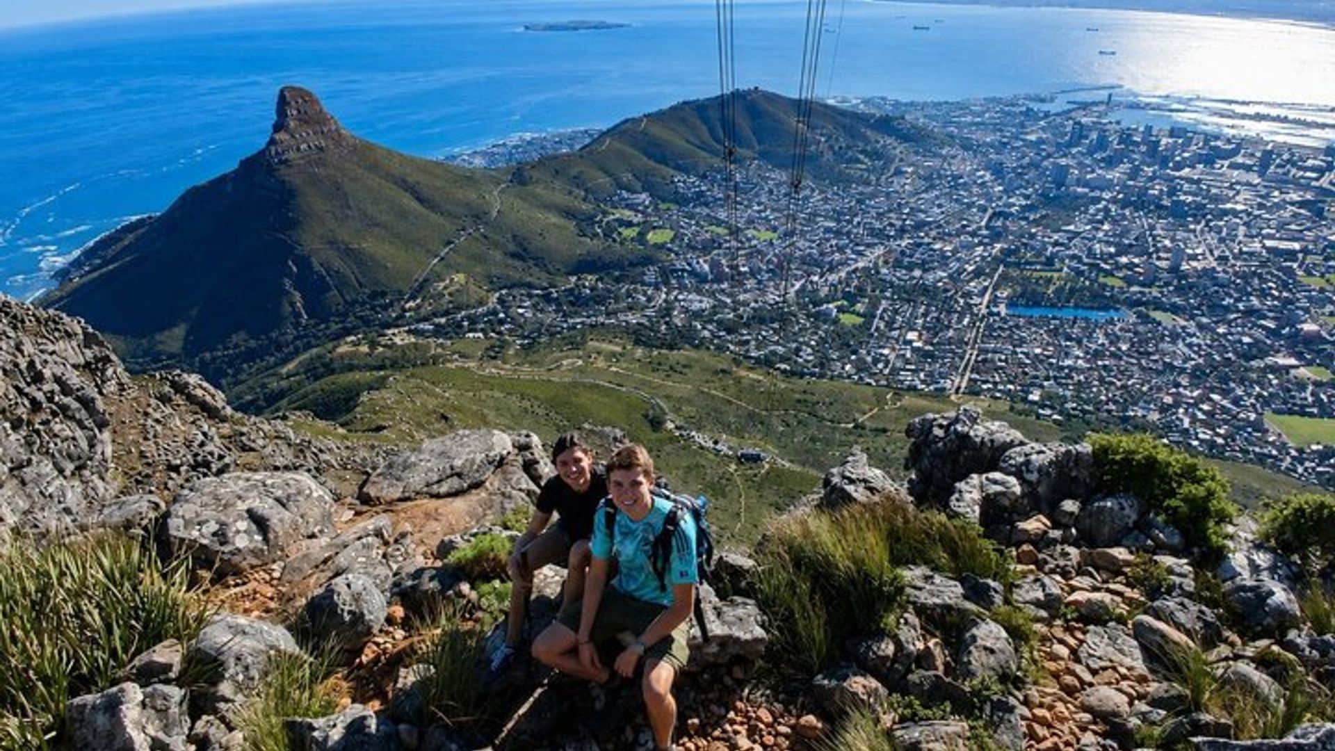Randonnée à Table Mountain en Inde Venster