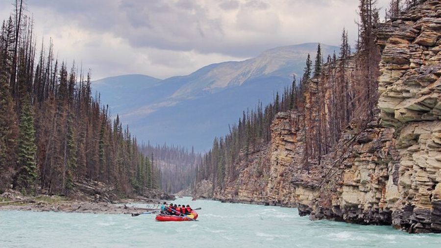 Jasper: Athabasca Canyon Class II White-Water Rafting Tour