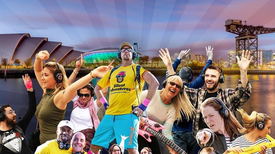 Silent Disco Flashmob Tour of Glasgow