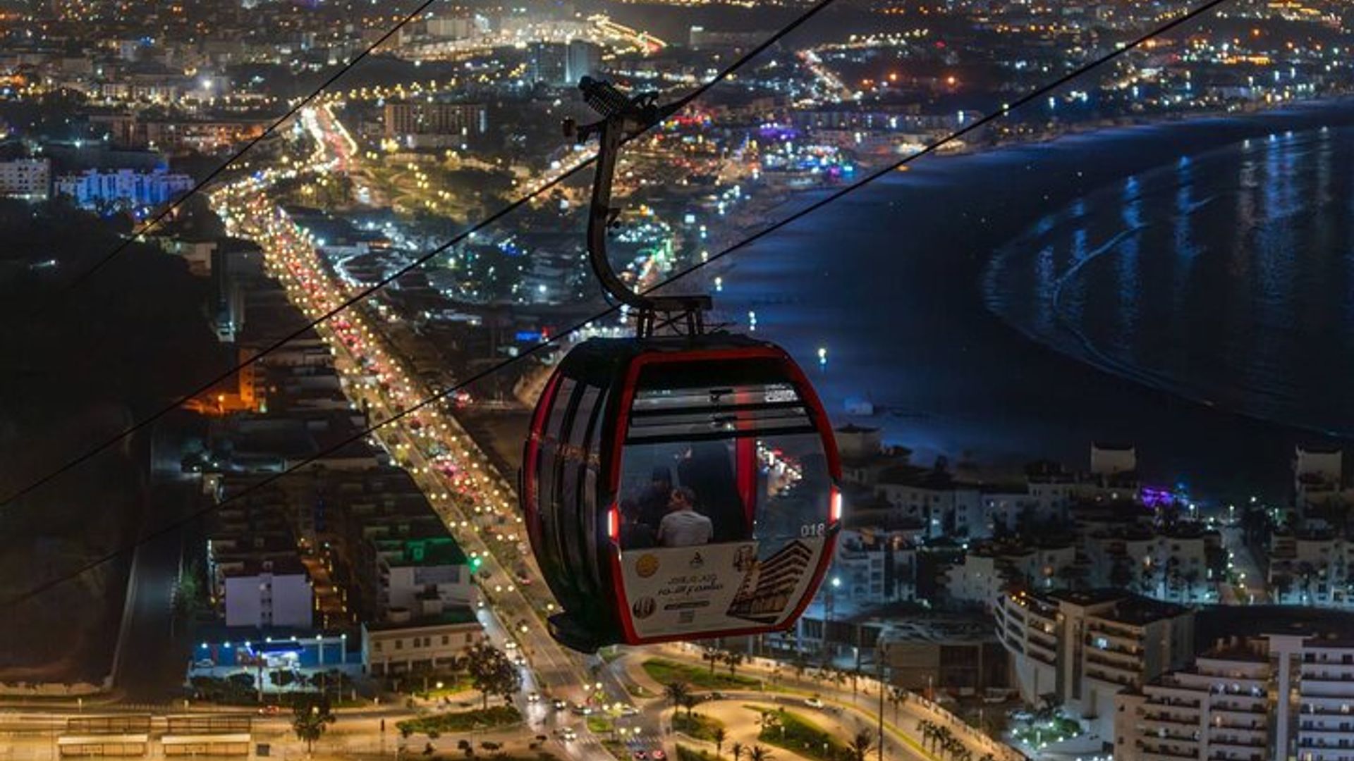 Agadir Night Cable Car Round Trip Ticket