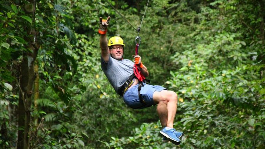 Titi Canopy Tour, Zipline, Rappel down, Tarzan swing