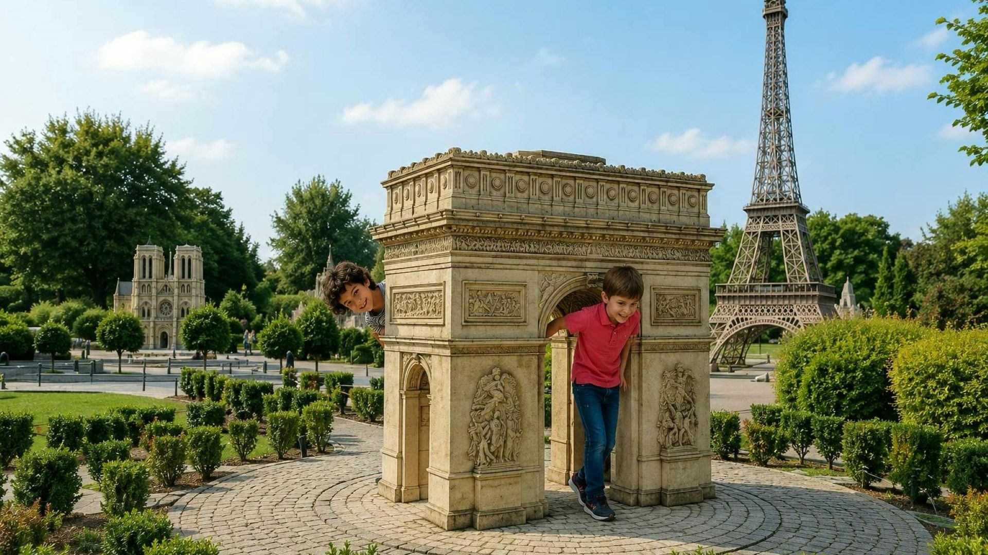 France Miniature entrance ticket with Paris audio guide