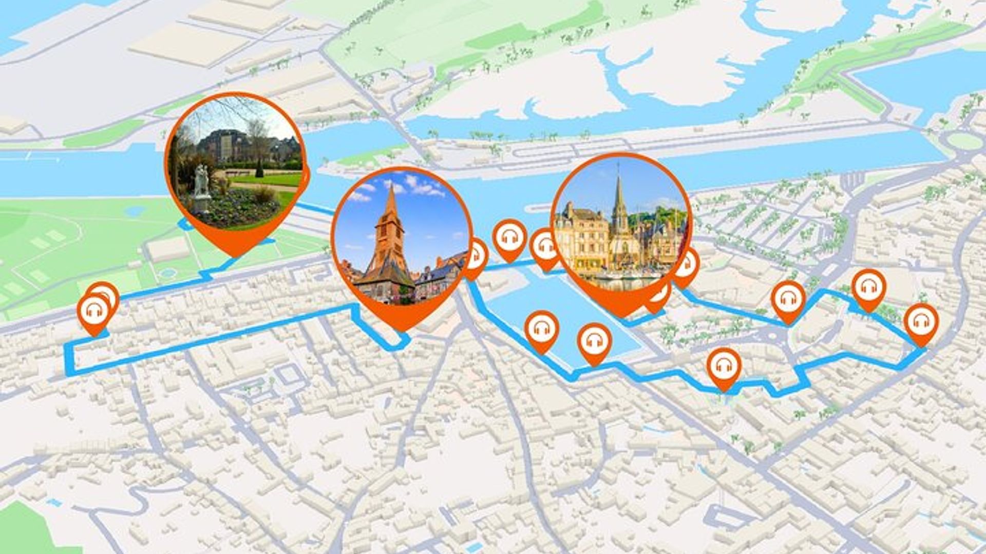 Honfleur: 1-stündiger Audio-Rundgang mit 20 Audiokommentaren