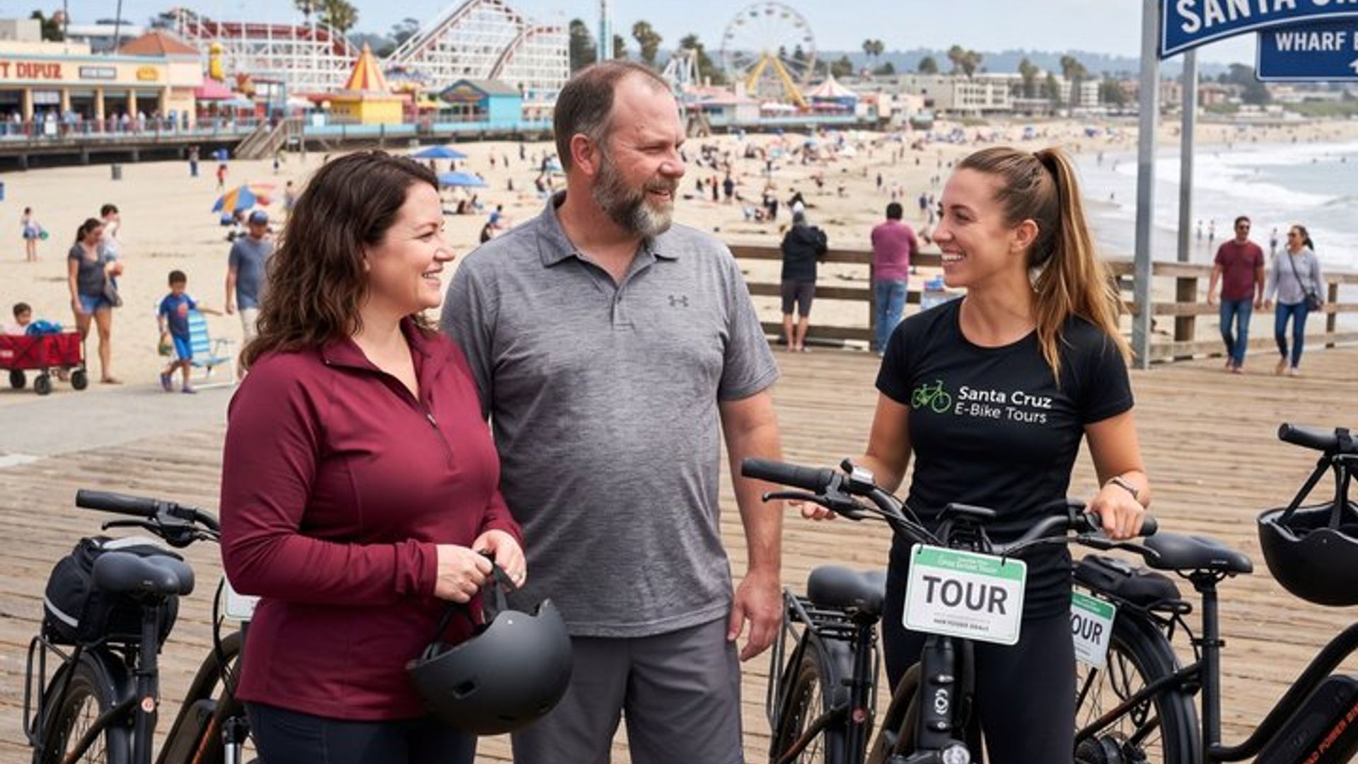Private Santa Cruz Coast and Harbor E Bike Tour