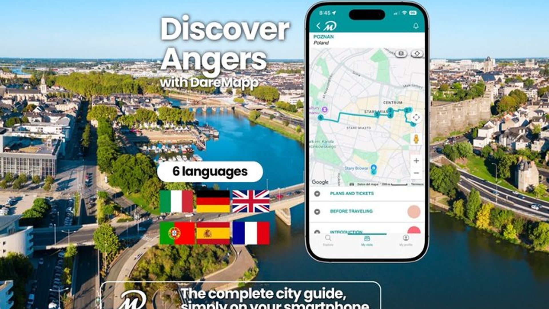 À voir absolument à Angers : visite guidée privée avec votre mobile