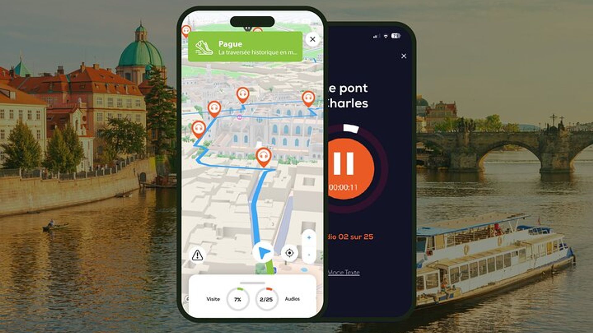 Prague 3:15 self-guided audio walking tour and 28 audio commentaries