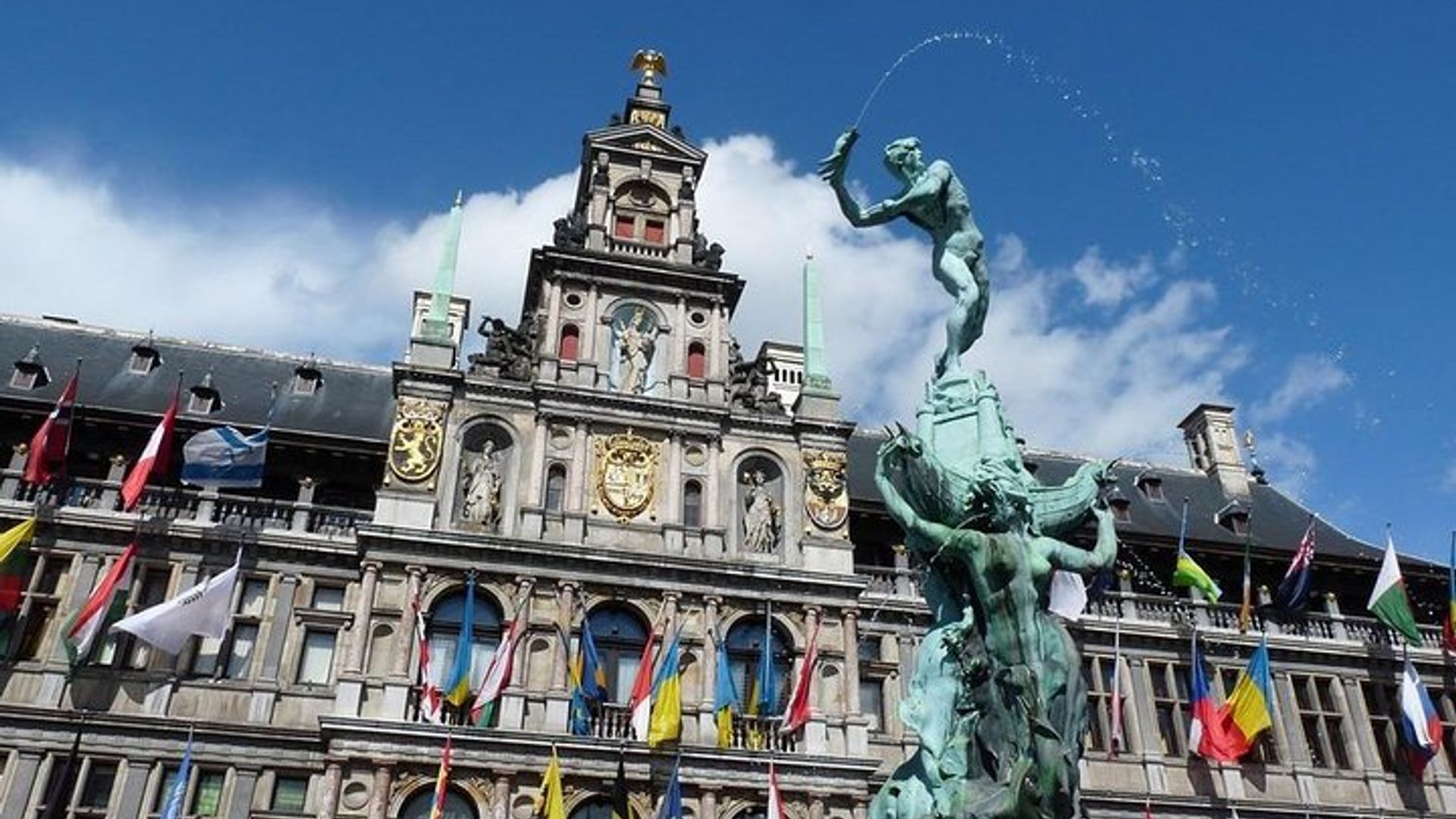 Excursion to Antwerp and Ghent by bus from Brussels with stop at the Atomium
