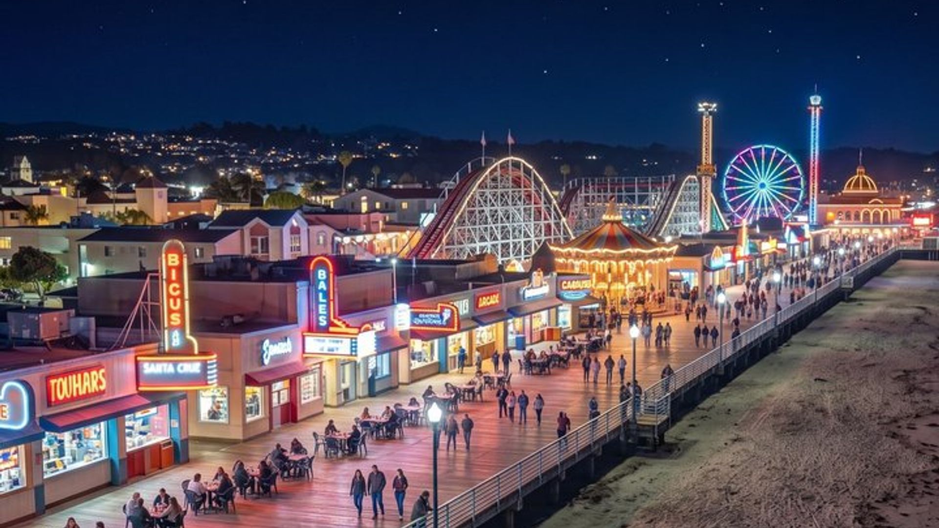 Private Santa Cruz Beachfront and Downtown Walking Tour