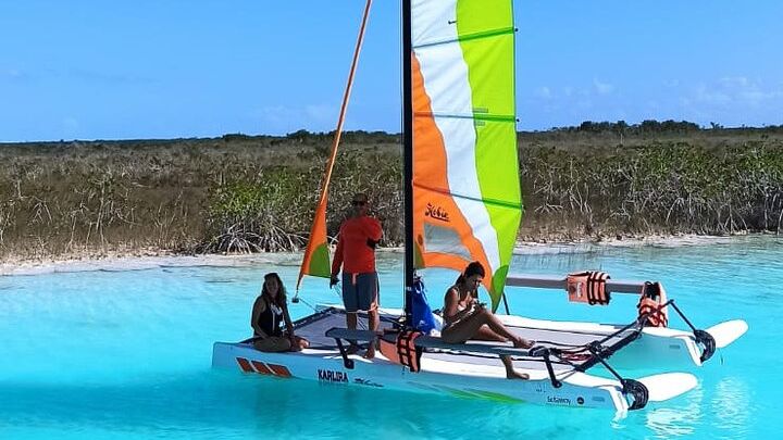 Private Eco-Tour on a Recreational Catamaran with Kayaks Included