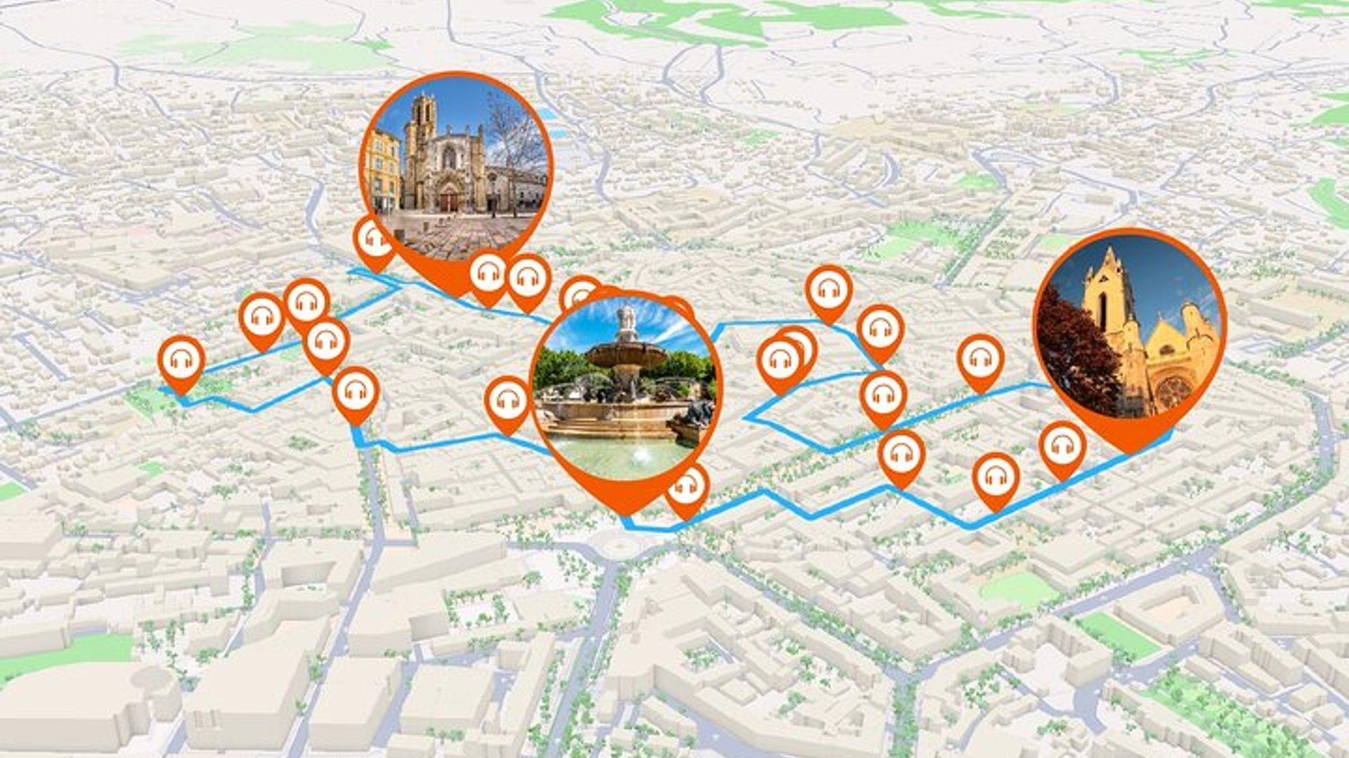 Aix-en-Provence: visita a pie audioguiada de 2 horas y 20 minutos con 24 comentarios