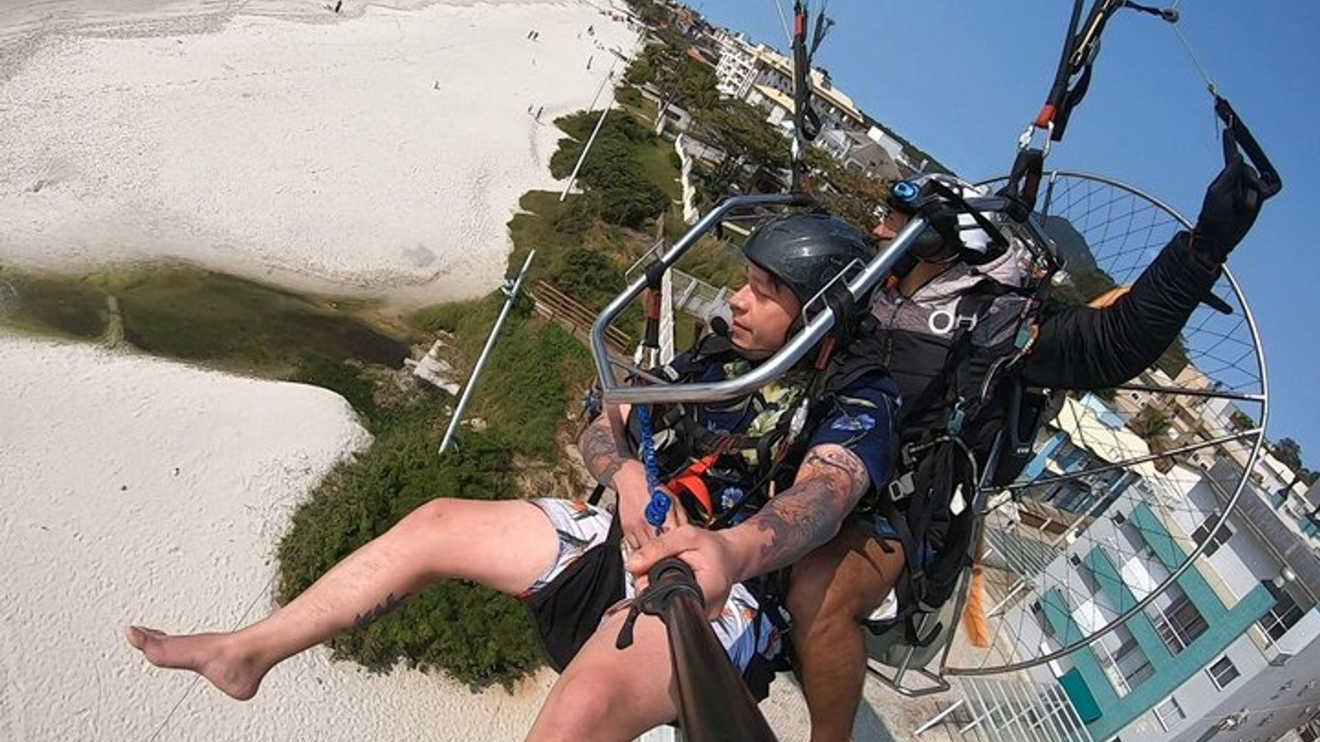 Vol en paramoteur tandem à Florianópolis, Brésil