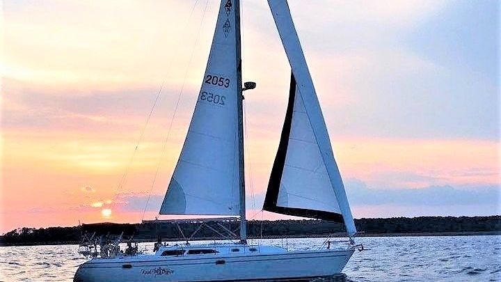 Hilton Head Island Private Sunset Sailing Tour with Dolphin Watching