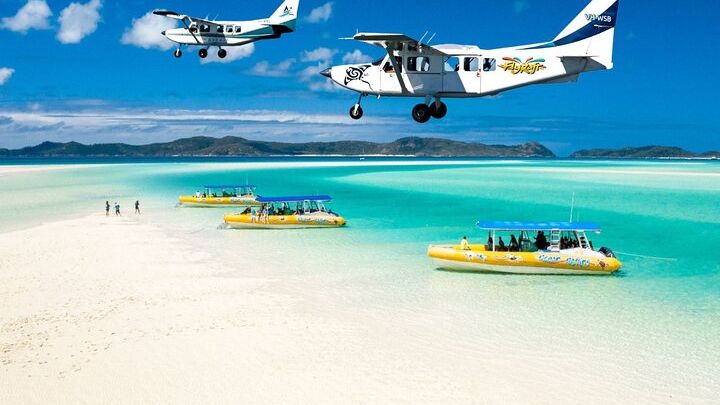 Fly Raft Package: Whitehaven Beach, Snorkel and Scenic Flight