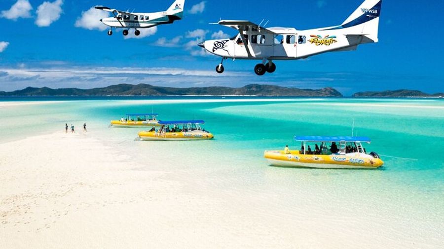Fly Raft Package: Whitehaven Beach, Snorkel and Scenic Flight