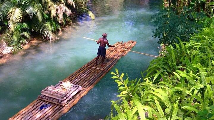 Bamboo Rafting on Lethe River with Limestone Massage