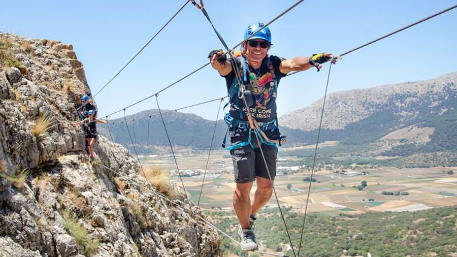 Climbing the John Hogbin Via Ferrata with Lunch