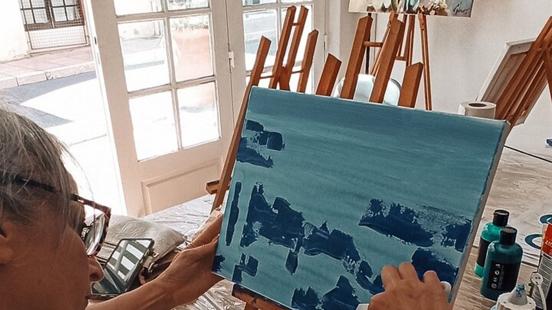 2 Stunden Private Malerei Aktivität im Künstleratelier Vallauris