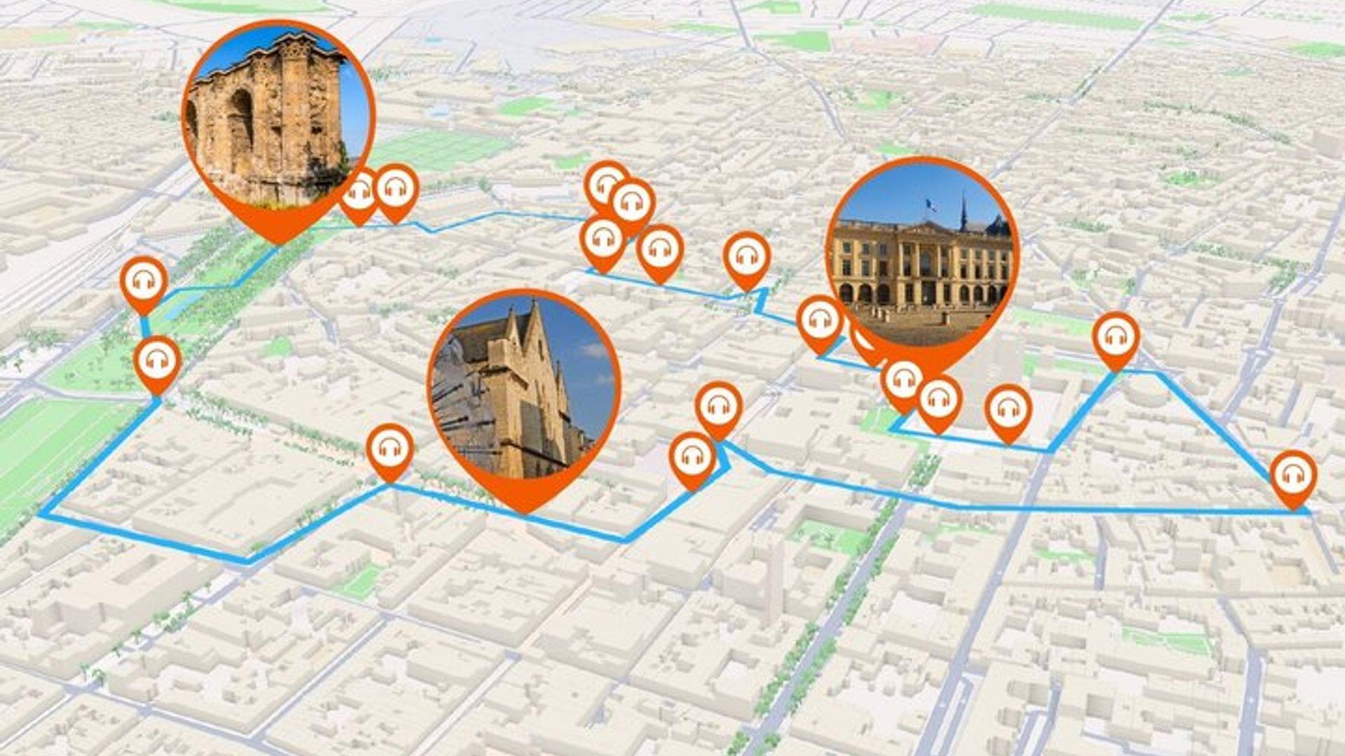 Reims: Visita a pie con audioguía, 1 hora y 40 minutos y 21 comentarios de audio.