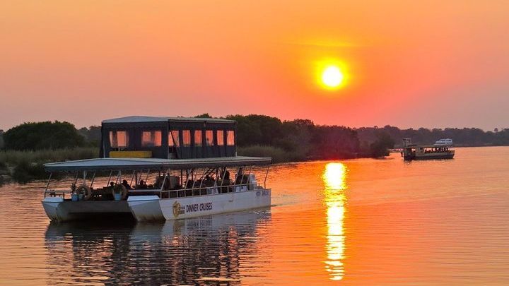 Victoria Falls Sunset Wildlife Watching Zambezi River Cruise