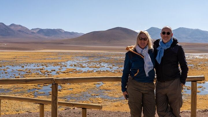 Private Tour of Geyser del Tatio breakfast in Geyser Blanco
