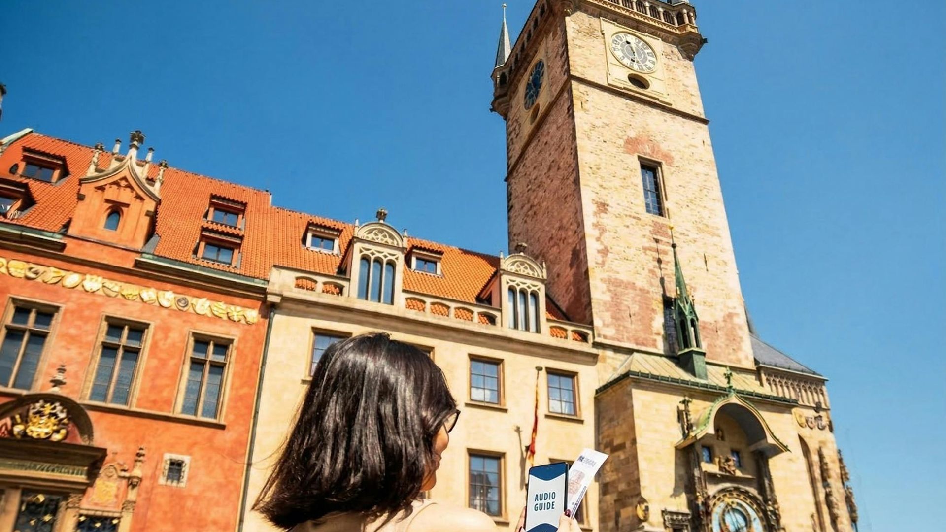 Prague astronomical Clock Tower ticket and optional audioguide