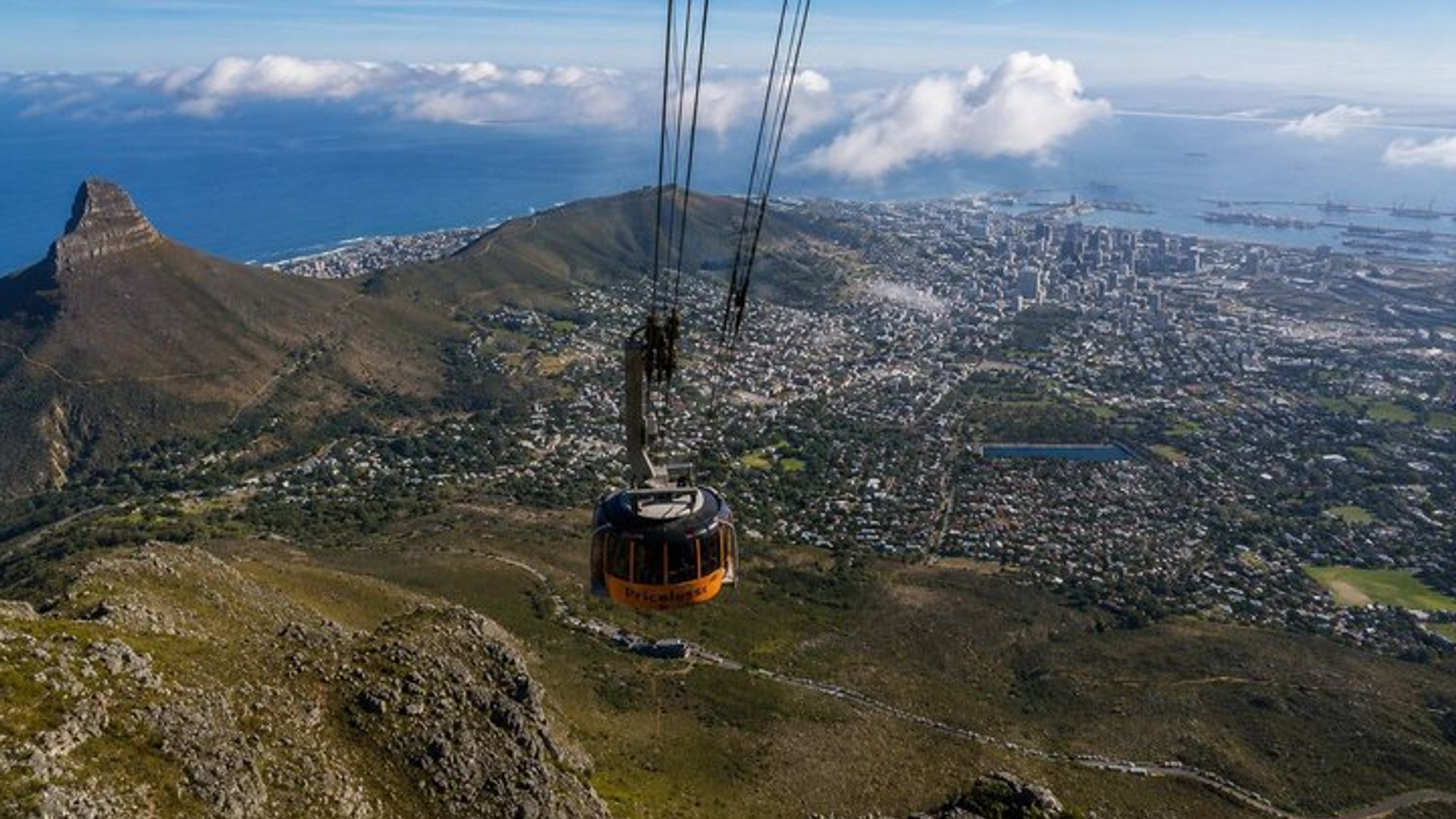 Randonnée à Table Mountain en Inde Venster
