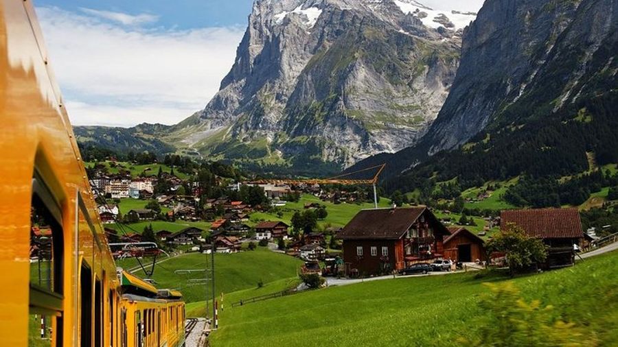 Eiger and Jungfrau Glacier Panorama Tour from Zurich
