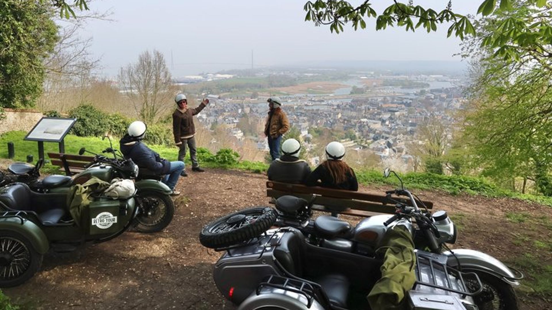 Cote Fleurie, Trouville & Honfleur by Retro Motorcycle Sidecar