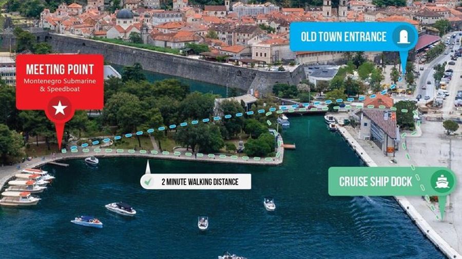 Kotor to Our Lady of the Rock and Blue Cave Private Boat Tour