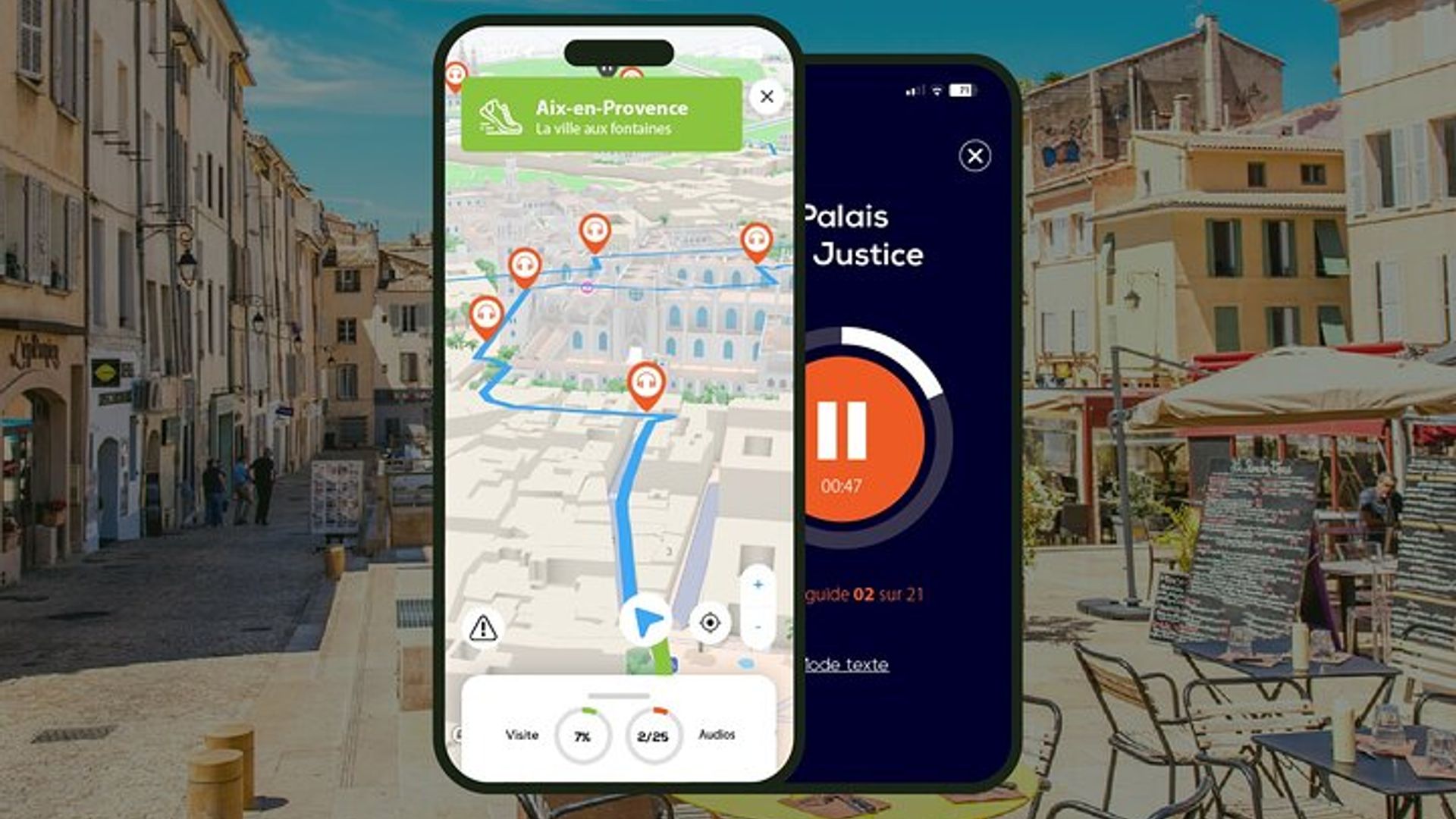 Aix-en-Provence Visite audioguidée à pied 2h20 et 24 commentaires